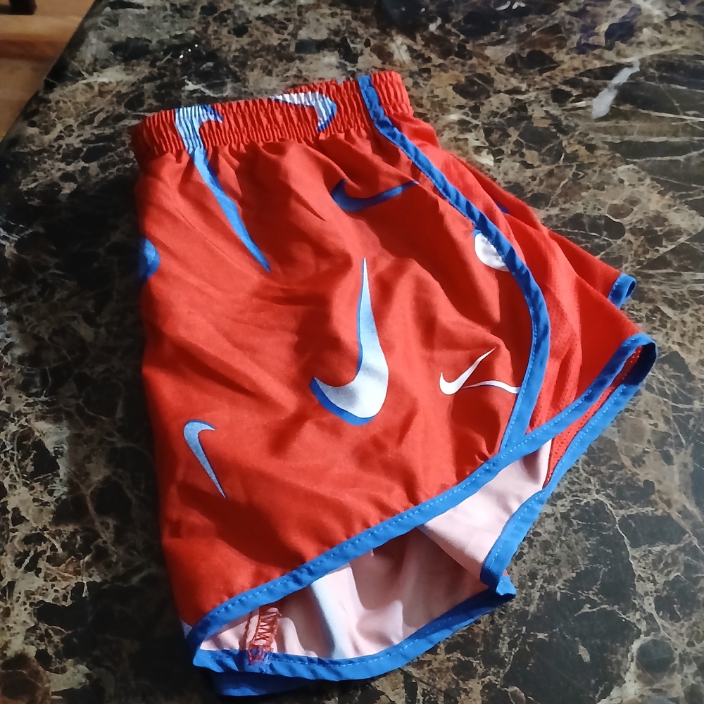 Red and Blue Athletic Shorts